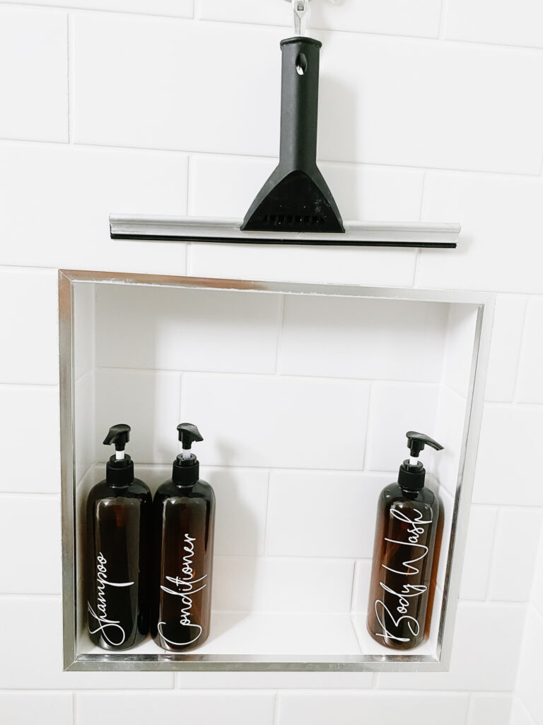 Shower niche for shaving legs