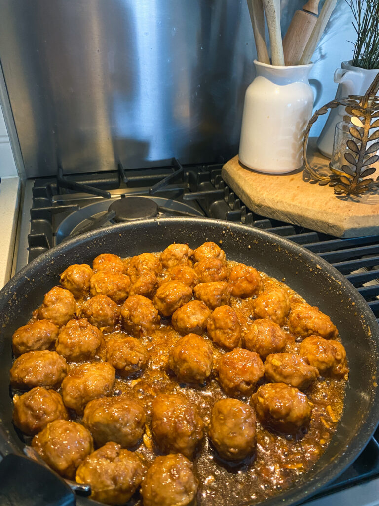 Pork and apple meatballs
