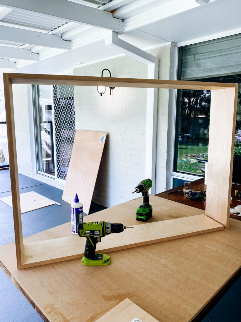 DIY outdoor TV cabinet