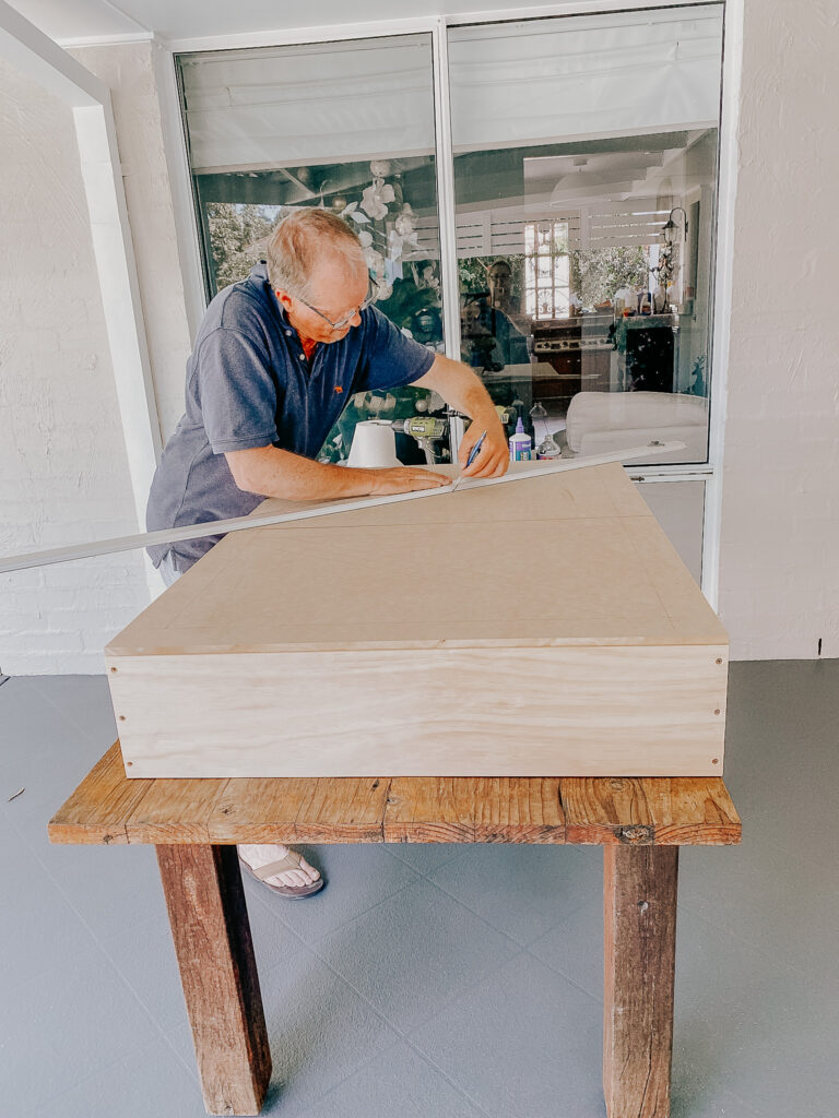 DIY outdoor TV cabinet