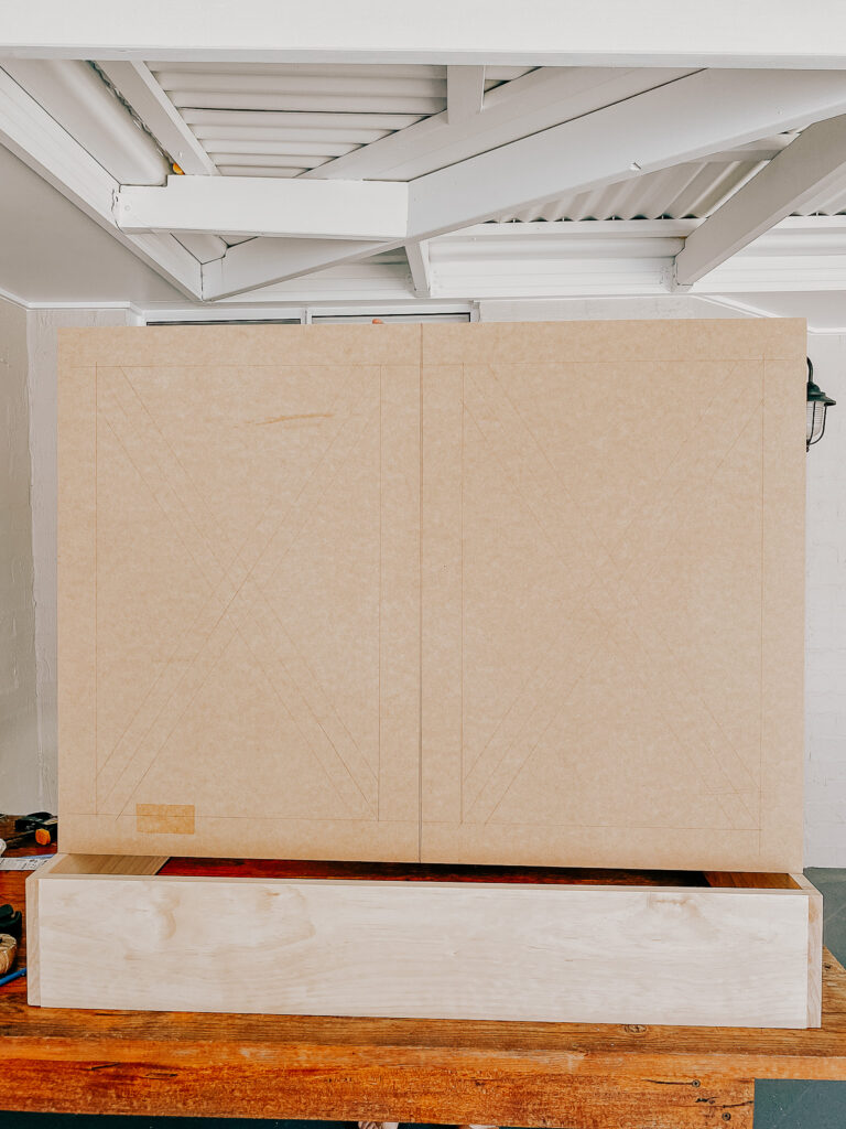 DIY outdoor TV cabinet