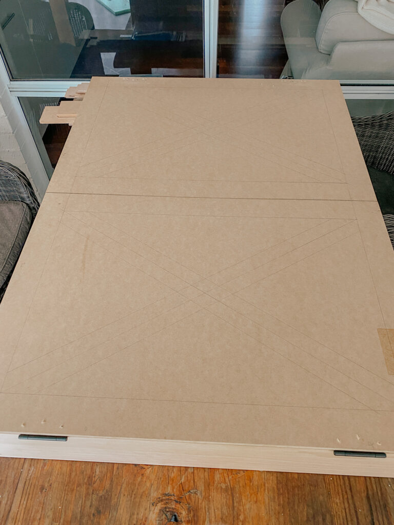 DIY outdoor TV cabinet