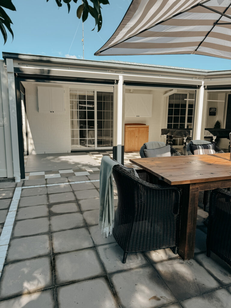 DIY outdoor TV cabinet