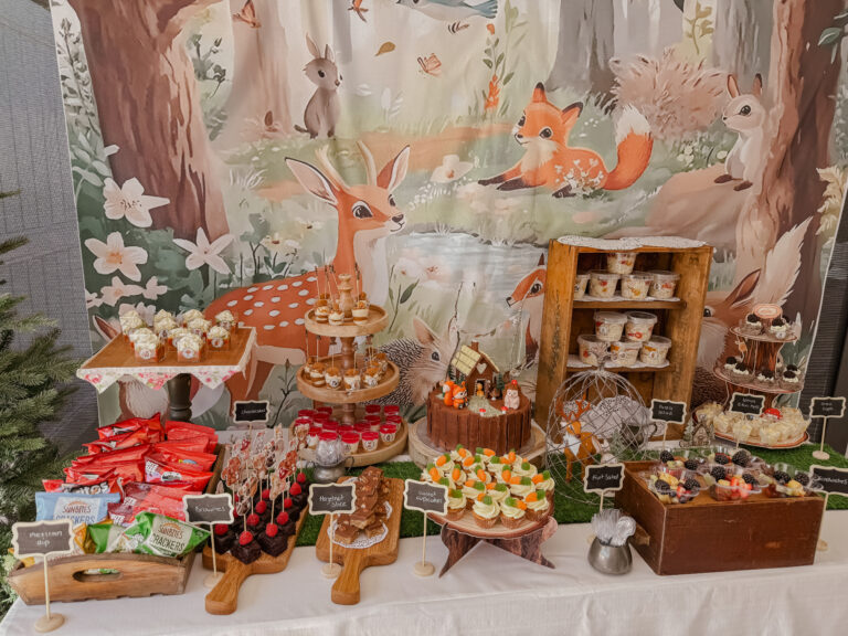 Woodland Baby shower entertain at home
